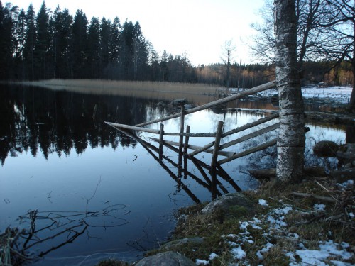 En av många vackra sjöar i Gnosjöregionen